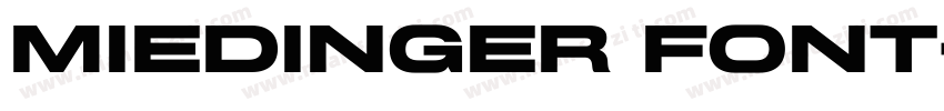 Miedinger Font字体转换